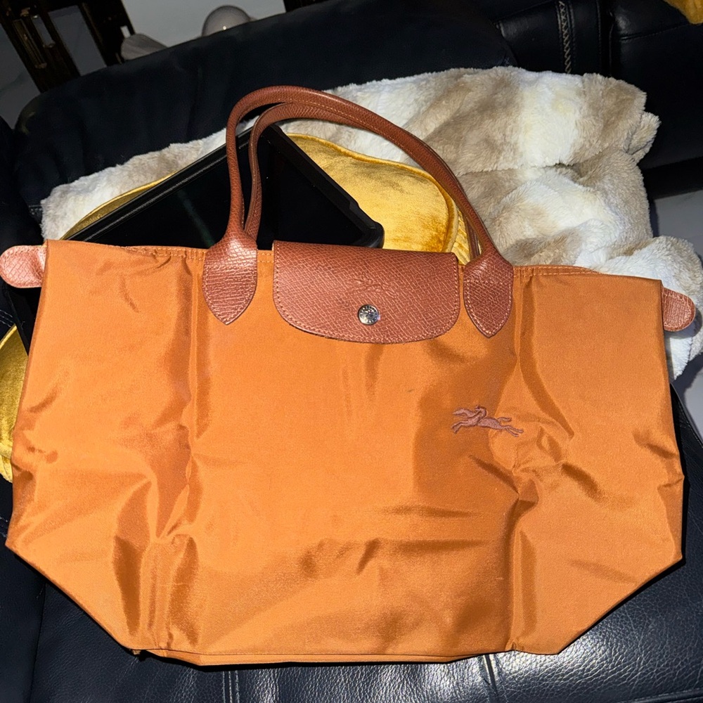 Longchamp Tan and Brown Shoulder Bag - Picture 4 of 4